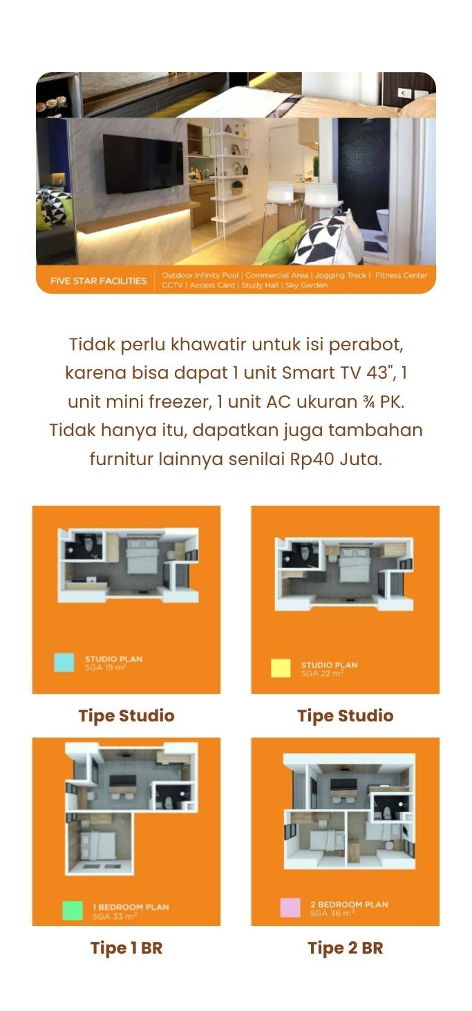 Layout Sayana Apartemen Harapan Indah