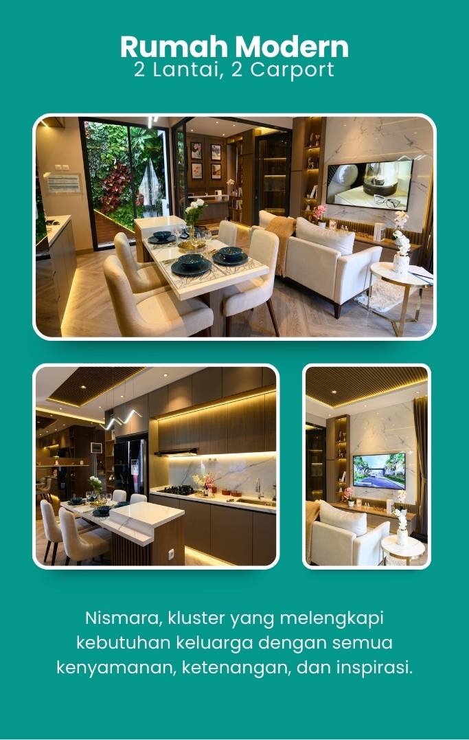 Rumah Modern Nismara Harapan Indah