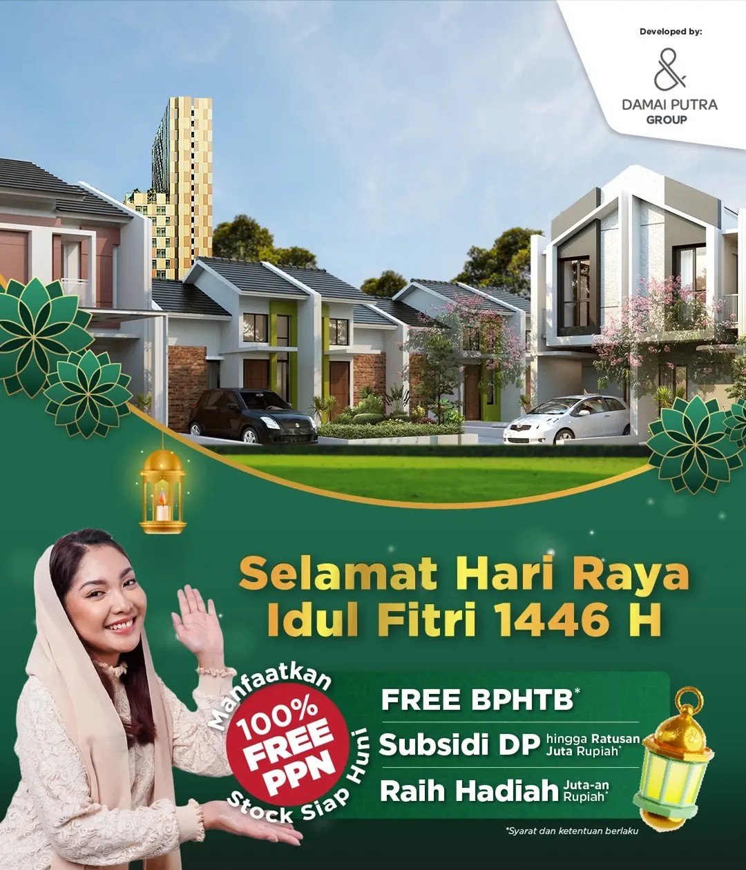 Greetings Eid Fitr Kota Harapan Indah 2025 - Cropped